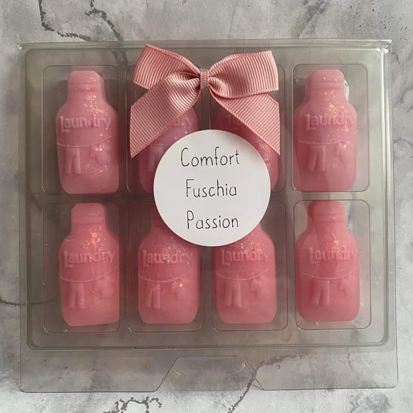 8 piece laundry scent wax melt gift set pink - Picture 3 of 3